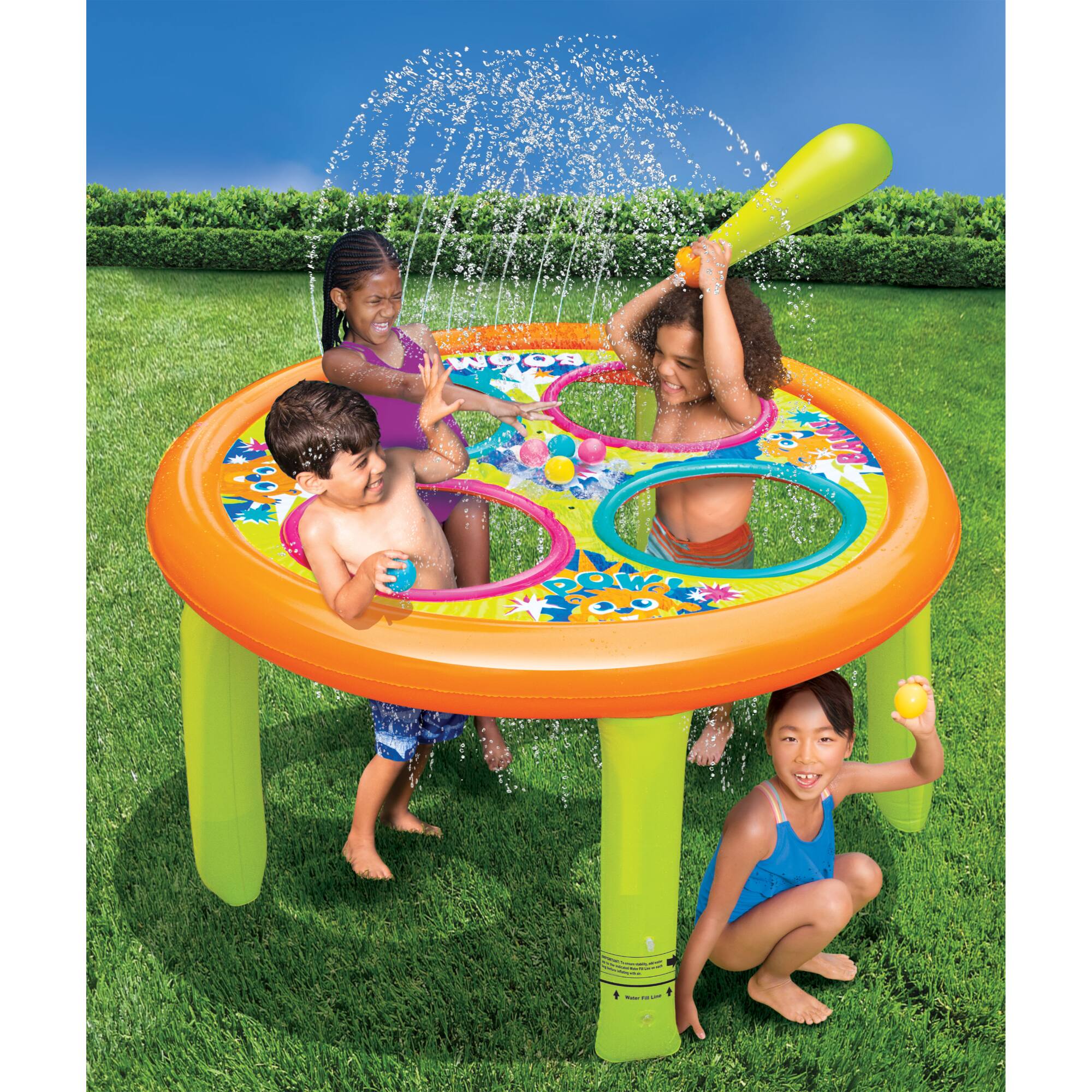 Banzai® Gopher Bop Splash™ 59'' Inflatable Sprinkler Game